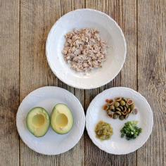 
                    
                        tuna/avocado paleo lettuce wraps
                    
                