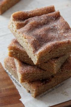
                    
                        Snickerdoodle Blondie Bars #recipe from Rachel {Baked by Rachel}
                    
                