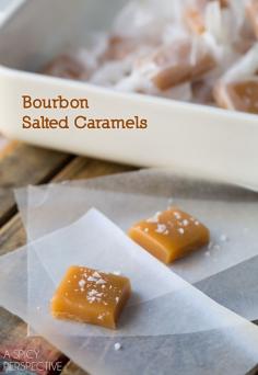 
                    
                        Best-Ever Salted Caramel Candy Recipe with a hint of Bourbon!  #caramel #saltedcaramel #holiday #homemade
                    
                