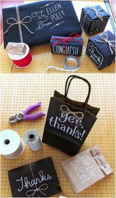 
                    
                        Use a chalkboard marker.
                    
                