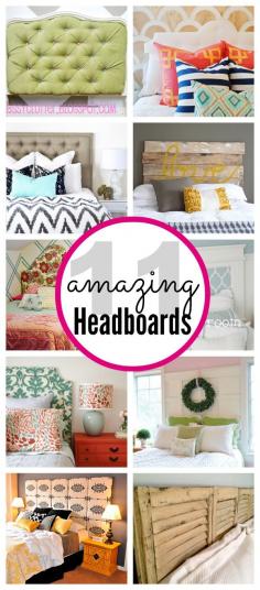 11 amazing DIY Headboards - www.classyclutter.net #headboards