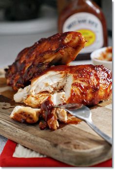 
                    
                        Super Moist Oven Baked BBQ Chicken.
                    
                