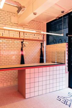 
                    
                        Mr Holmes Bakehouse — San Francisco #tiling #counter #bakery
                    
                
