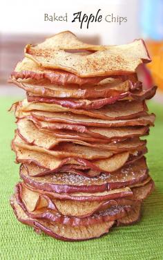 Apple chips - a healthy alternative to the potato chip