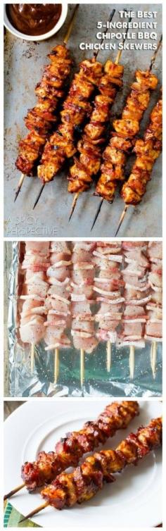 
                    
                        The Best 5-Ingredient Chipotle BBQ Chicken Skewers
                    
                