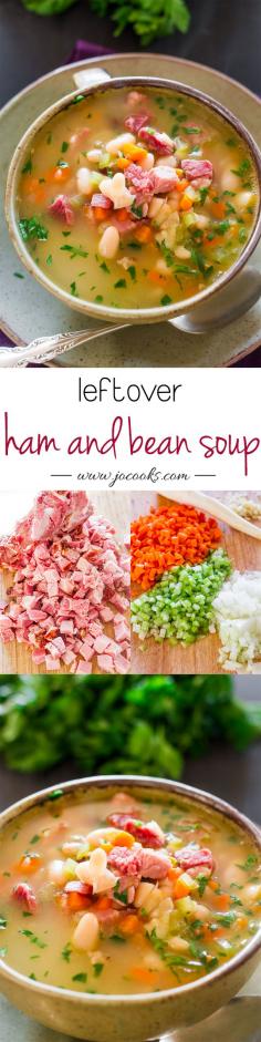 
                    
                        Leftover Ham and Bean Soup
                    
                