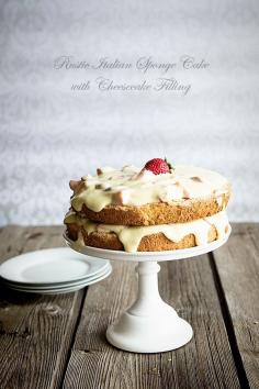 
                    
                        Rustic Italian Sponge Cake with Creamy Cheesecake Filling
                    
                
