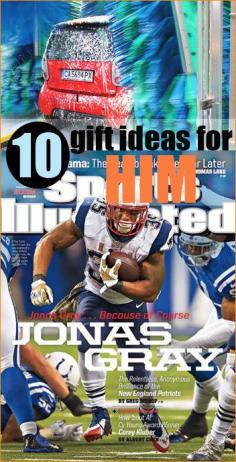 
                    
                        10 Gift Ideas for HIM.  Whether you want to spoil or get your man just a little something, here is a list of great gifting ideas for teenage boys, boyfriends, husbands, dads and grandpas.  Use for birthdays, graduation or holiday presents.
                    
                