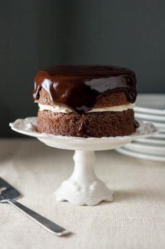 
                    
                        Dark Chocolate Irish Potato Cake with Bailey’s Cream Filling
                    
                