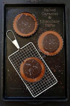 
                    
                        Salted Caramel Chocolate Tart. Simple yet elegant dessert recipe at TidyMom.net
                    
                