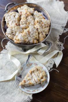 Browned Butter Apple Pie Scones via @Sweet Basil