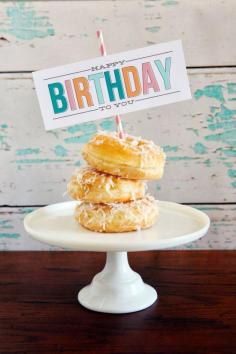 FREE printable birthday morning treats tag | eighteen25