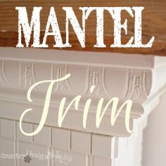 If you enjoyed this...share it!Mantel trim is the last part of a three series on building a faux mantel. Now that the base is done…you can read more here… it’s time to add trim and molding. Trim and molding is personal. You may want to consider the trim and molding in the room. Does it need to match or not?? Will you be painting the