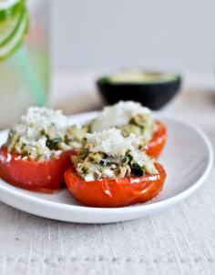 Mini roasted tomato cups with avocado, white bean and tuna #health food #health care #healthy eating| http://livehealthyguide823.blogspot.com