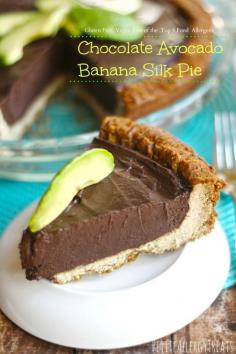 
                    
                        Gluten Free Chocolate Avocado Banana Silk Pie-PetiteAllergy... Chocolate and avocado blended to a silky pie, no added fat o...
                    
                