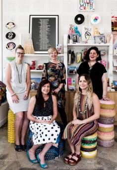 
                    
                        Third Drawer Down‘s team in their Prahran store. Photo – Kate Ballis for thedesignfiles.net
                    
                