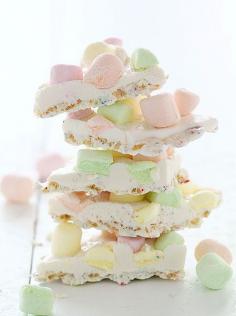 
                    
                        White Chocolate Crispy Marshmallow Bark
                    
                