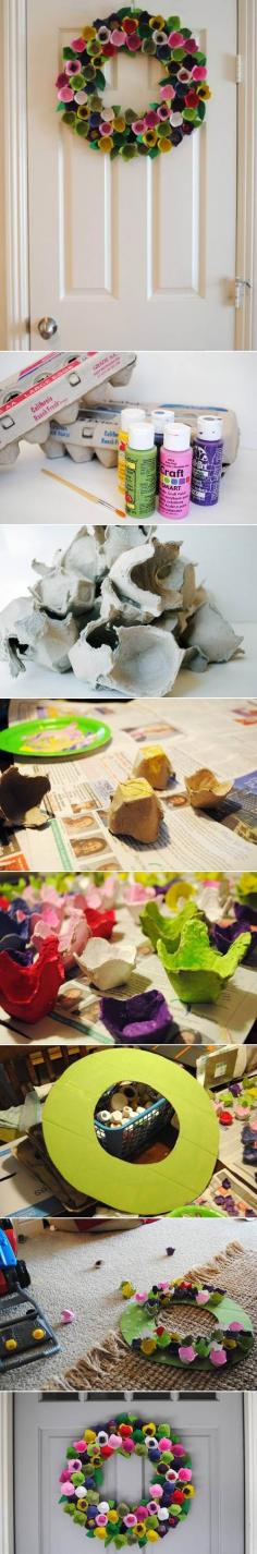 
                    
                        DIY Egg Carton Wreath
                    
                