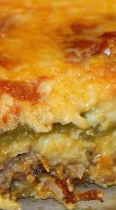 
                    
                        Chili Relleno Casserole ~ A classic Mexican dish transformed into an easy to make casserole... Your entire family will love the cheesy, spicy goodness
                    
                