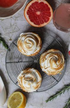 
                    
                        PINK GRAPEFRUIT AND ROSEMARY BRETON MERINGUE TARTS
                    
                