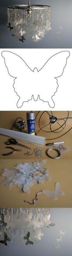 
                    
                        DIY butterfly chandeleir cute decor butterflies diy crafts home made easy crafts craft idea crafts ideas diy ideas diy crafts diy idea do it yourself diy projects diy craft handmade diy lamps
                    
                