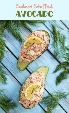 
                    
                        Salmon Stuffed Avocado (low-carb, keto, paleo)
                    
                