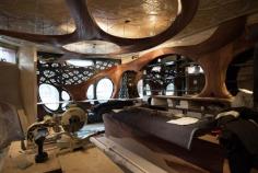 
                    
                        bar raval by partisans features carved mahogany interiors
                    
                