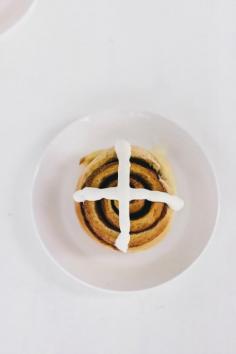 
                    
                        Simple Hot Cross Cinnamon Rolls
                    
                