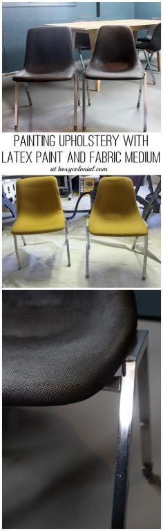 
                    
                        Vintage Shell Chairs with Painted Upholstery
                    
                