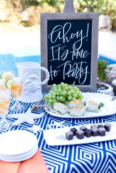 
                    
                        Nautical Party by the pool! Cute items with links to buy!
                    
                