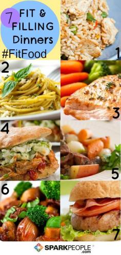 What's for #dinner? Try one of these 7 different #healthy meals for every night of the week!| via @SparkPeople #FitFood #diet #nutrition
