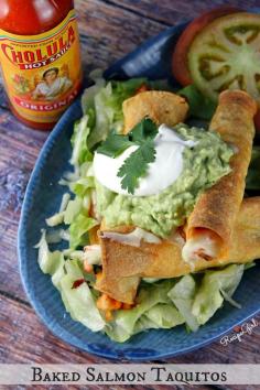 Baked Salmon Taquitos | Recipe Girl