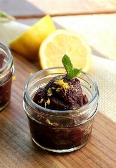 
                    
                        Baby Blueberry, Lemon and Mint Sorbet
                    
                