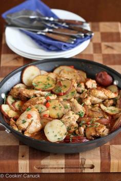 one pot cumin chicken + potatoes