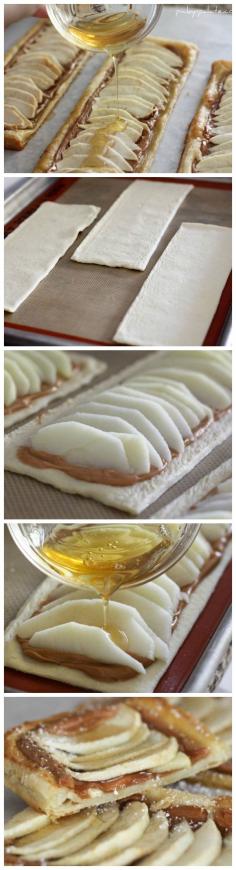 Honeyed Apple Peanut Butter Tart for Rosh Hashanah.