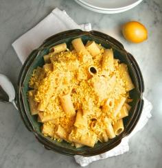 
                    
                        Rigatoni with Lemon-Chile Pesto & Grated Egg
                    
                