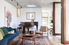 
                    
                        The Paddington home of architect Amelia Holliday, builder David Lakes and their daughter Aoife. Photo – Eve Wilson, production – Lucy Feagins / The Design Files.
                    
                