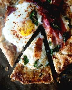
                    
                        Baked fried egg crostata
                    
                