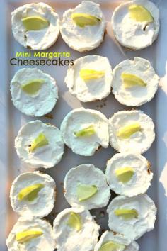
                    
                        Mini Margarita Cheesecakes | ReluctantEntertai...
                    
                