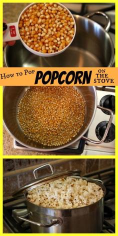 Love stove popped popcorn!