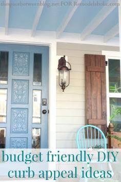 Chance~budget friendly curb appeal ideas from thespacebetweenblog.net for Remodelaholic.com