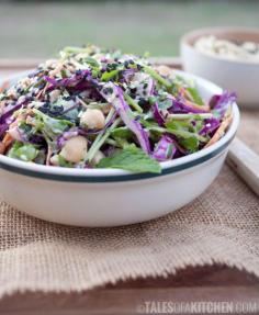 
                    
                        middle eastern rainbow salad with tahini garlic cumin dressing
                    
                