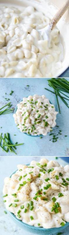 
                    
                        STOVETOP mac and cheese - made with Goat Cheese! I howsweeteats.com
                    
                