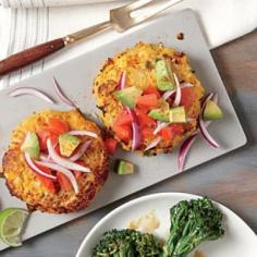 
                    
                        Sweet Potato and Chickpea Cakes with Avocado Salsa | CookingLight.com
                    
                