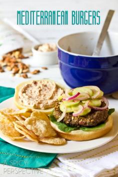 
                    
                        Mediterranean Burgers | ASpicyPerspective... #burgers #hamburgers #summer
                    
                