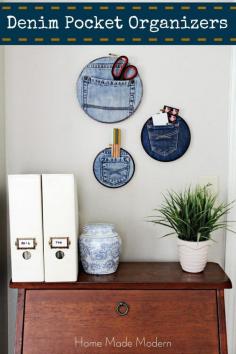 
                    
                        Home Made Modern: Denim Pocket Organizers (Trend Alert)
                    
                