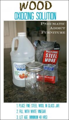 
                    
                        Pneumatic Addict Furniture: Weathered Wood Finish {World Market Knock-Off}
                    
                