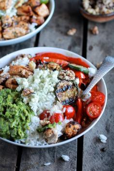 California Chicken, Veggie, Avocado and Rice Bowls food chicken healthy food healthy eating healthy eating images healthy eating photos healthy eating pictures food images veggies rice avocado food pictures #health guide #healthy eating #health tips #health food| http://thebesthealthguides.blogspot.com