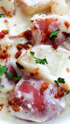 
                    
                        Slow Cooker Ranch Potatoes ~ The BEST... They are INSANELY delicious!
                    
                