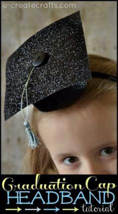 
                    
                        DIY Graduation Cap Headband tutorial u-createcrafts.com
                    
                